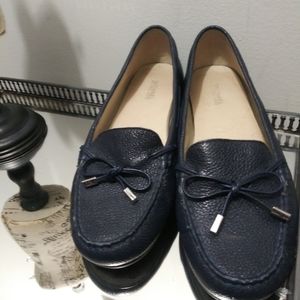 Michael Kors Navy leather Loafers